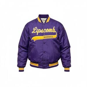 Vintage Lipscomb University Jacket Men's XL Bisons Baseball Team Issued Bomber